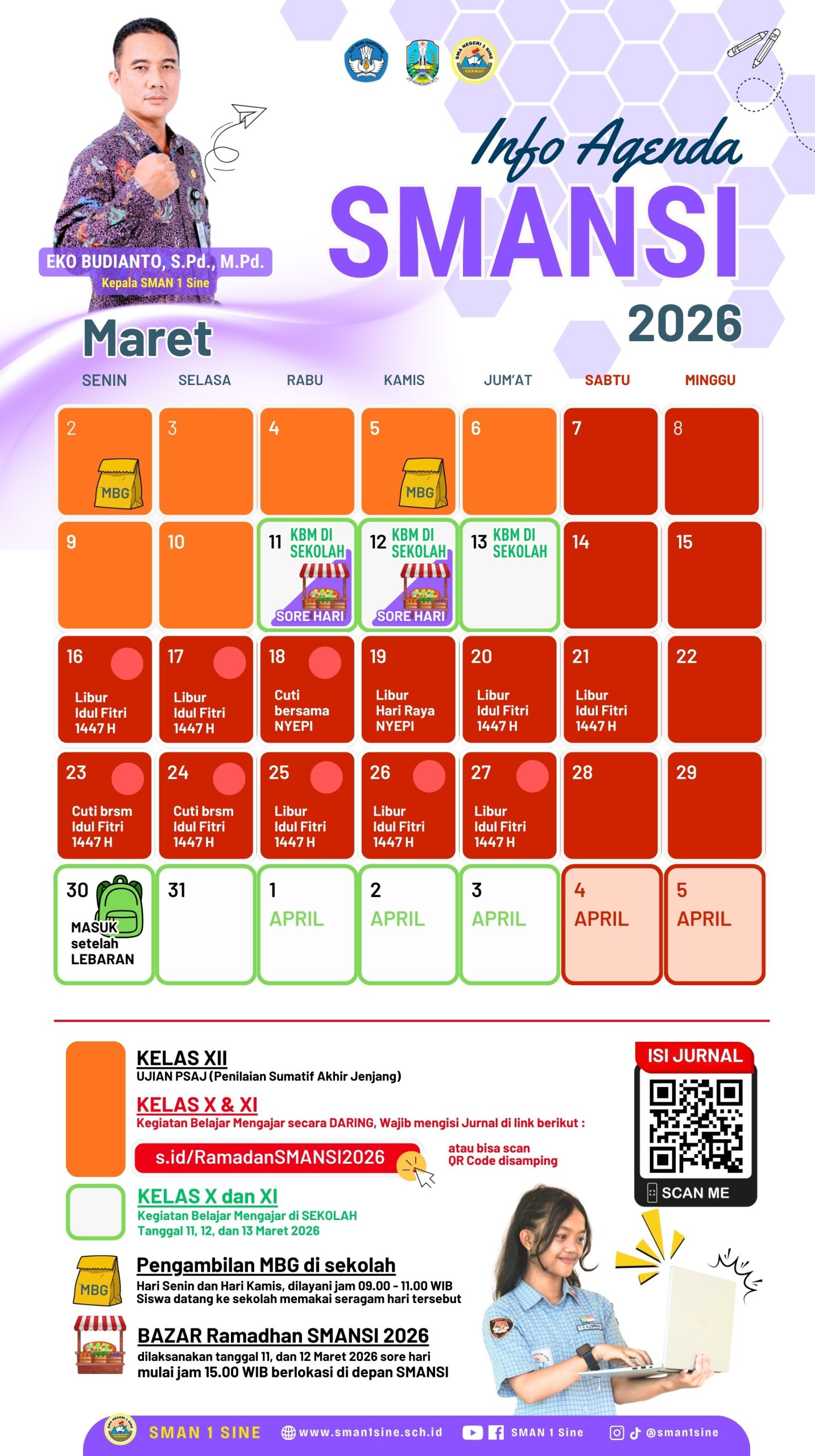 Kalender dan Agenda Maret 2026