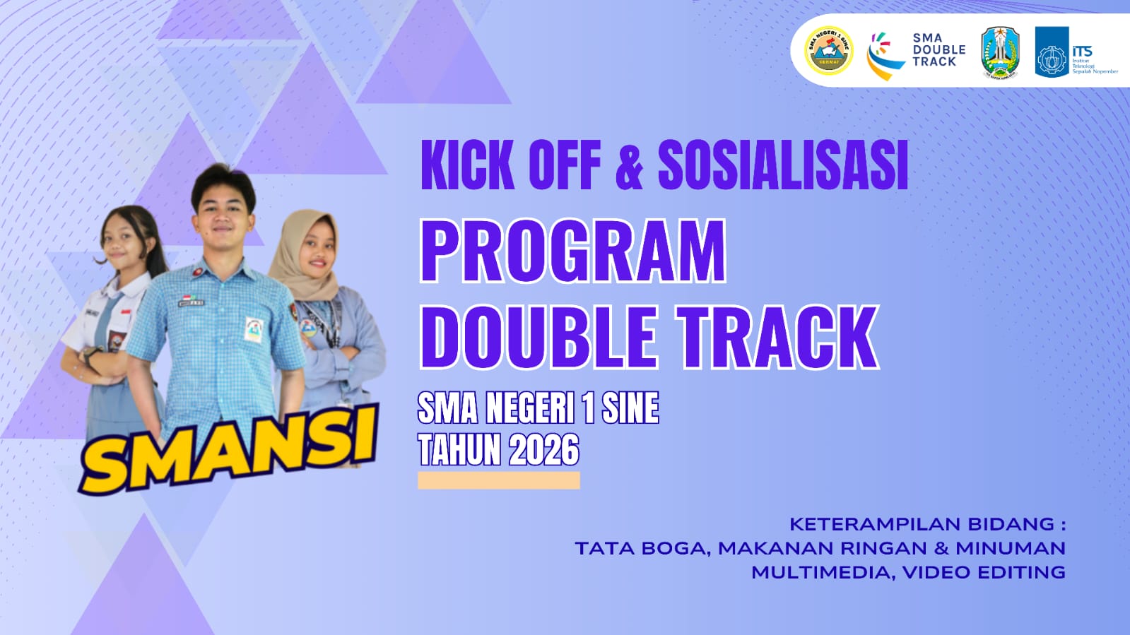 SMA Negeri 1 Sine Gelar Kick Off dan Sosialisasi Program Double Track Tahun 2026